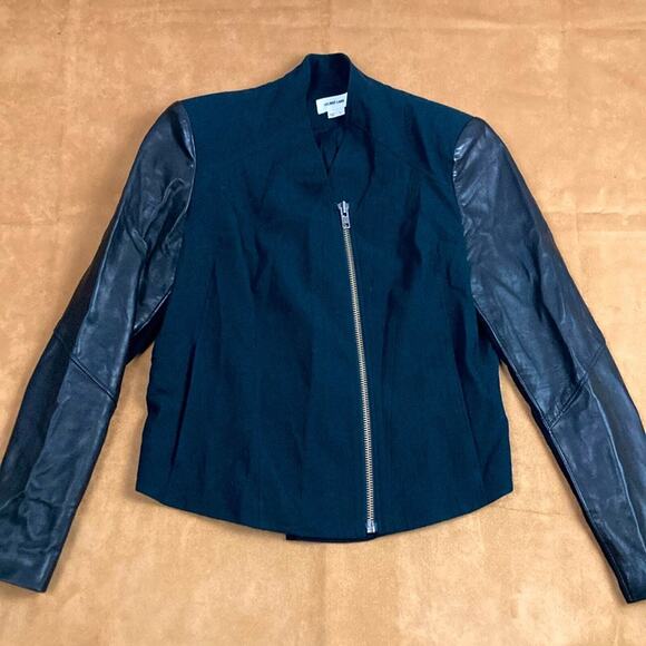 Helmut Lang Leather sleeve Riders Jacket L - Picture 1 of 7